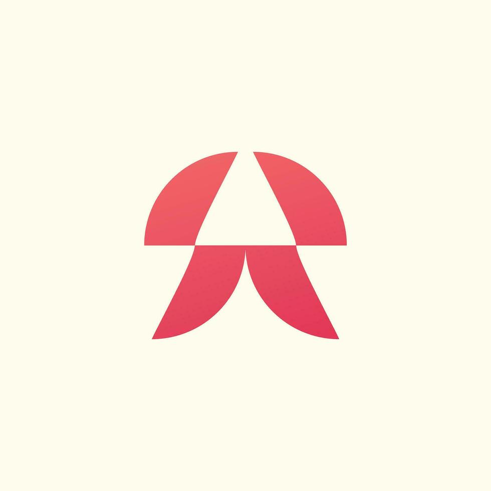 Letter A logo design vector idea with creative and simple concept