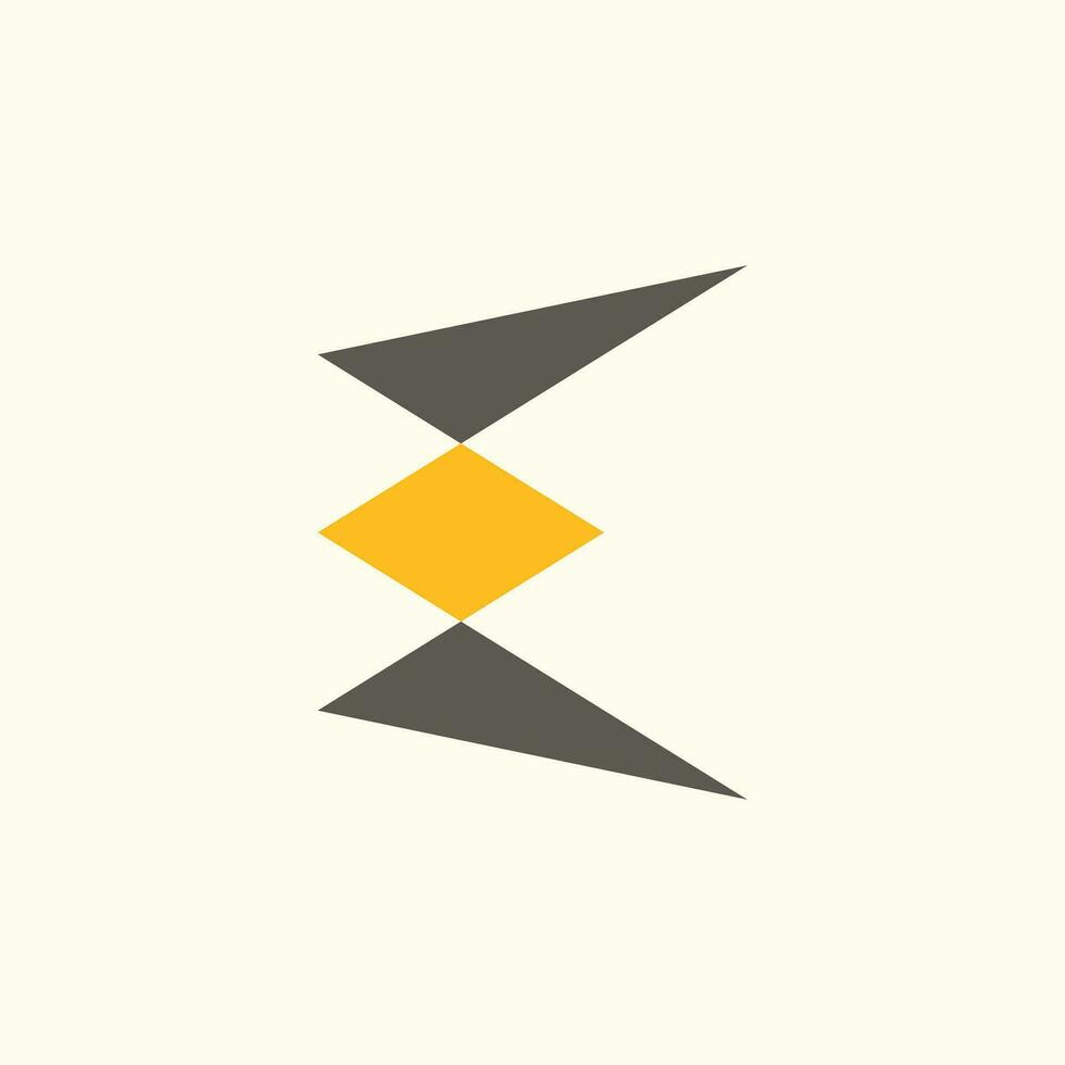 Letter E logo design vector idea with creative and simple concept
