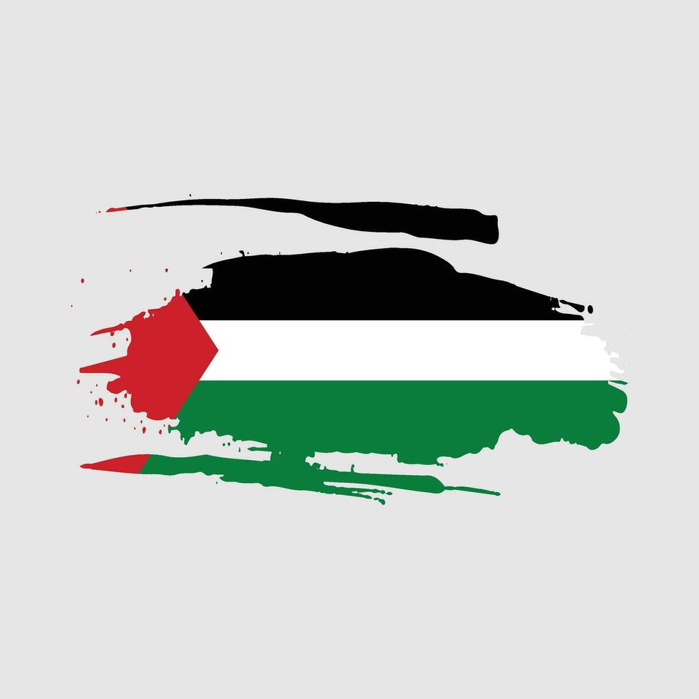 palestine flag in watercolor splash, liberate palestine achieve independence, in vector eps format.