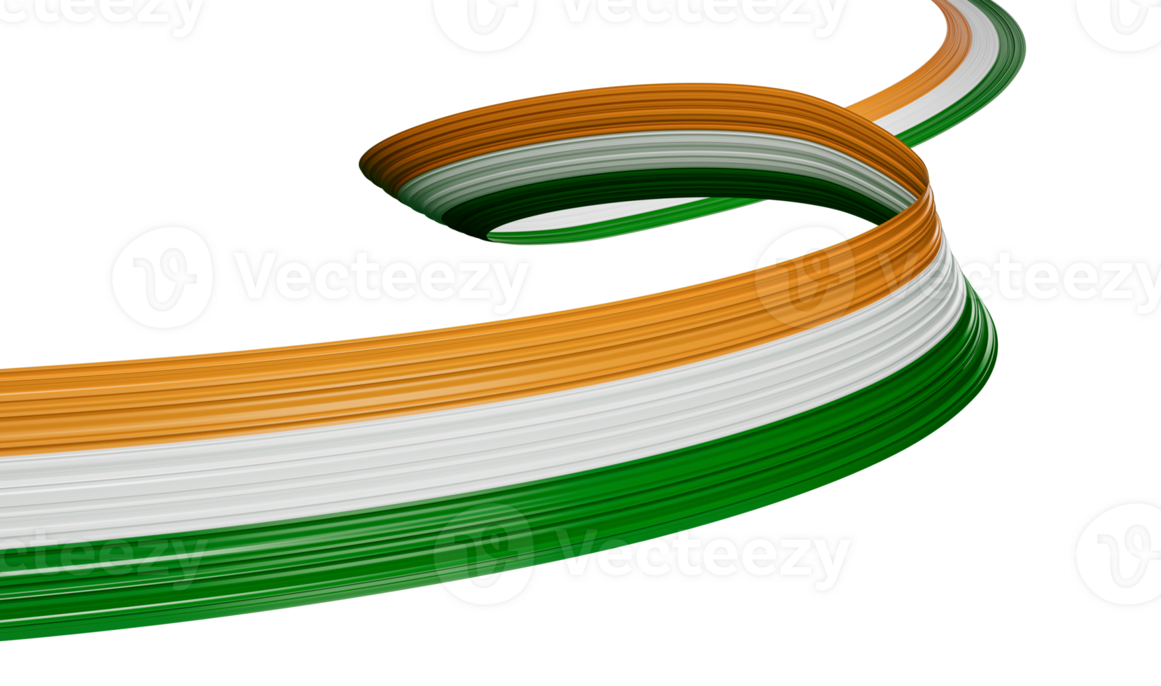 3d Illustration Ireland and India Flag colors abstract art png