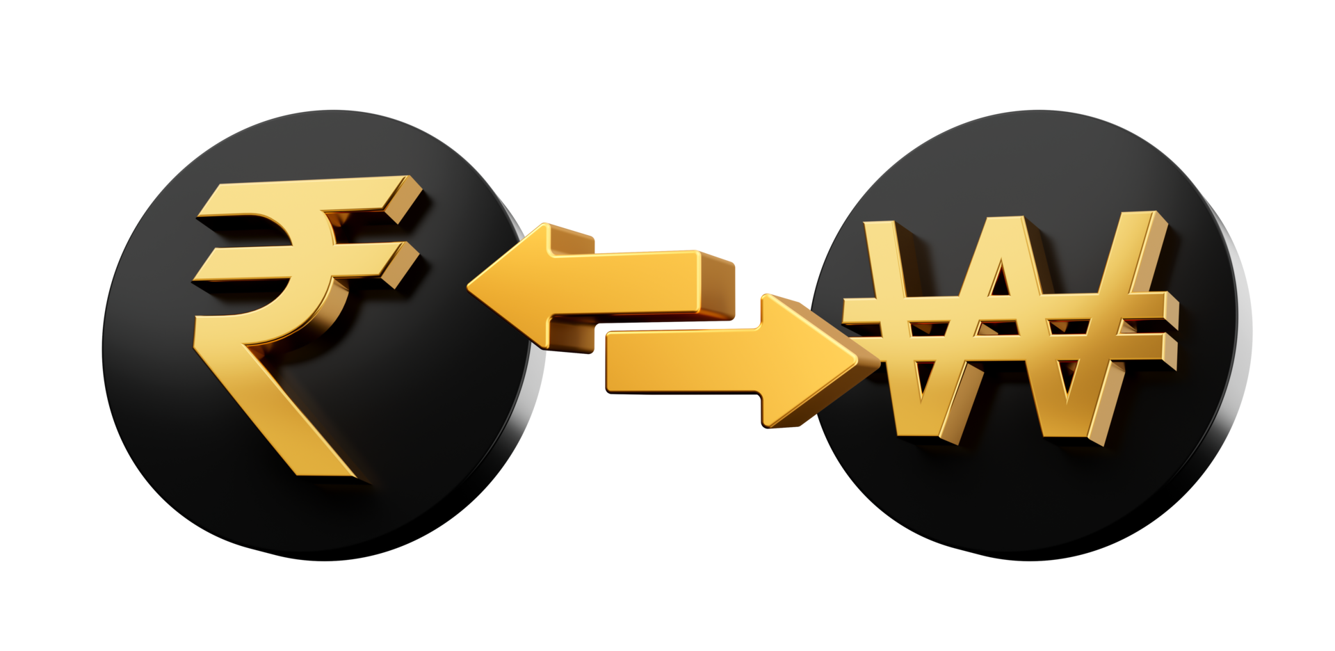 3d-d-or-roupie-et-a-gagn-symbole-sur-arrondi-noir-ic-nes-avec-argent