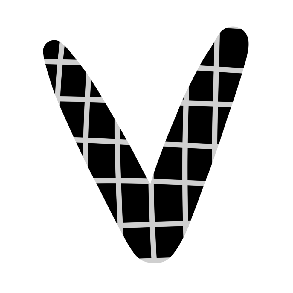 alphabet A-Z and numbers 0-9, black with a grid png