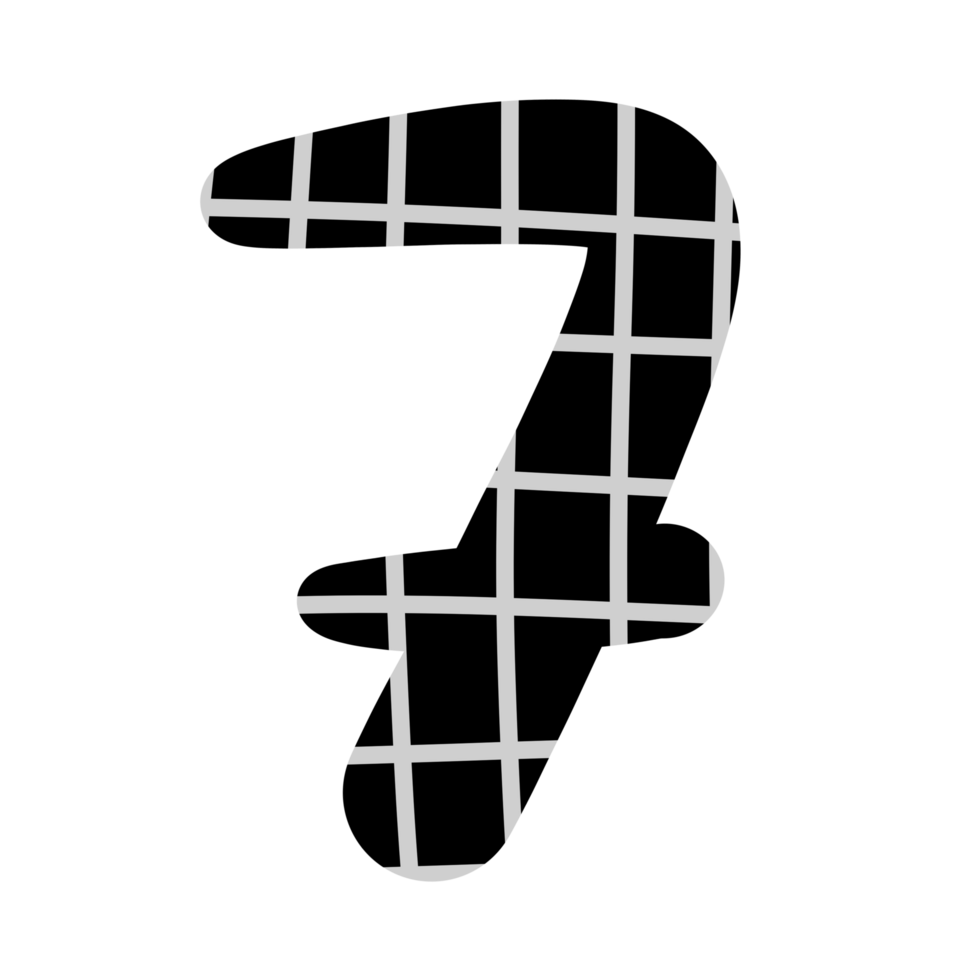 alphabet A-Z and numbers 0-9, black with a grid png
