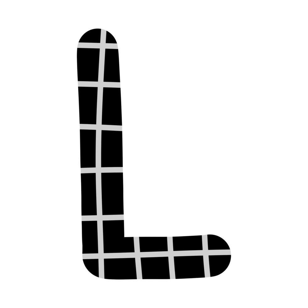 alphabet A-Z and numbers 0-9, black with a grid png