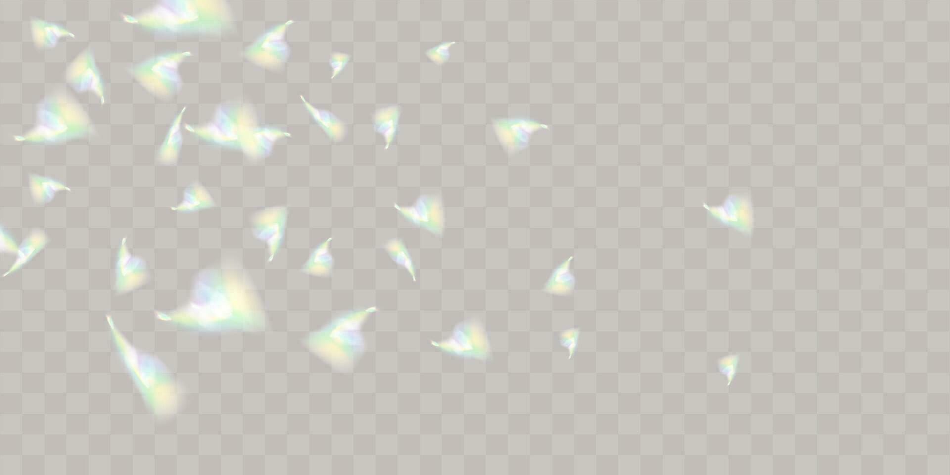 A set of colourful vector lens, crystal rainbow  light  and  flare transparent effects.