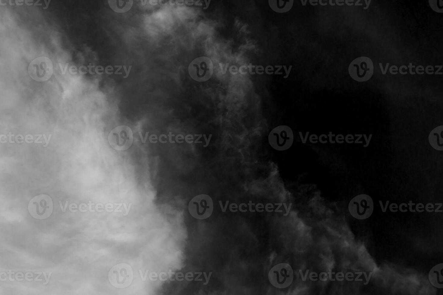 Textured cloud,Abstract black,isolated on black background photo