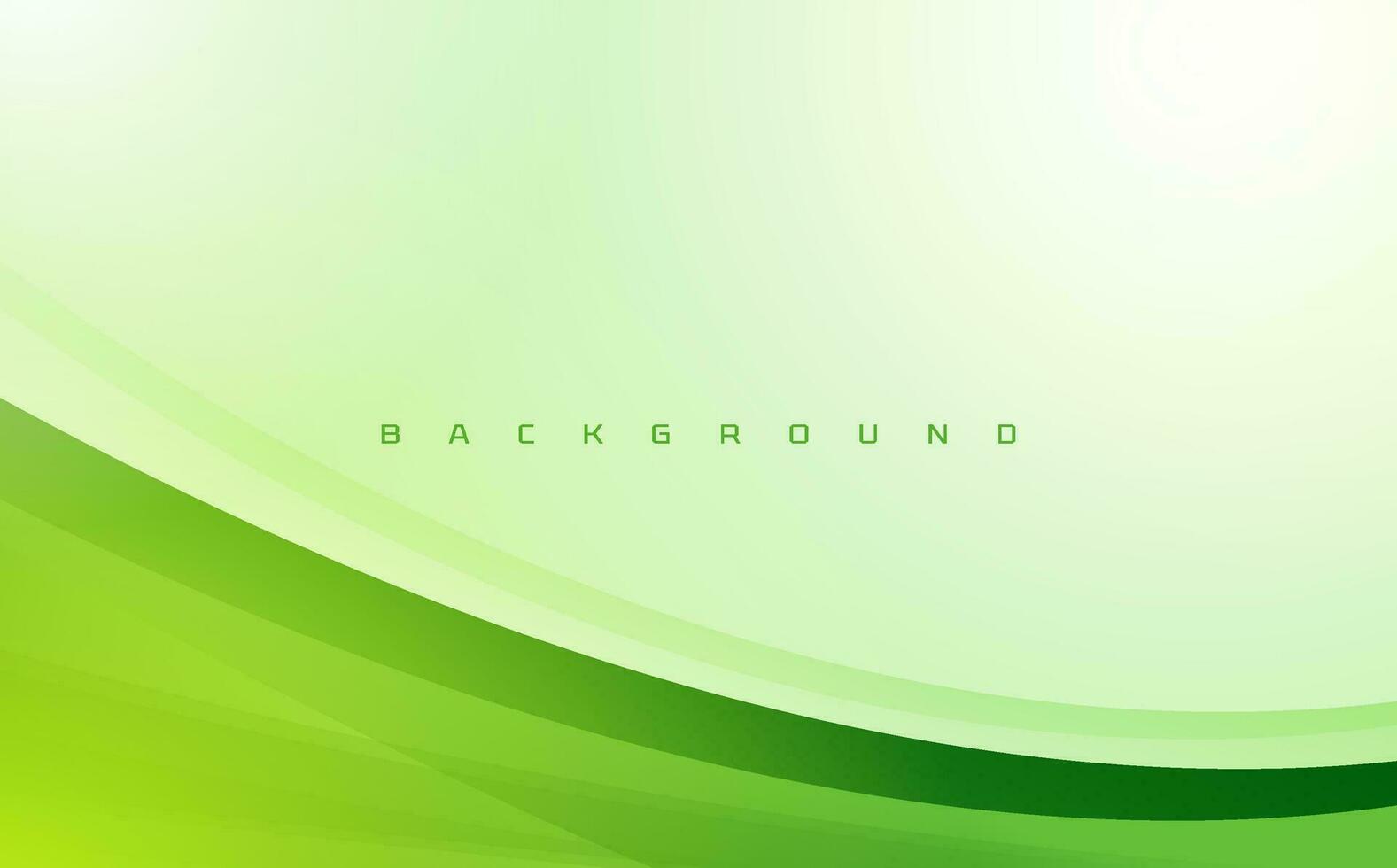 Abstract green gradient shiny shape background design vector