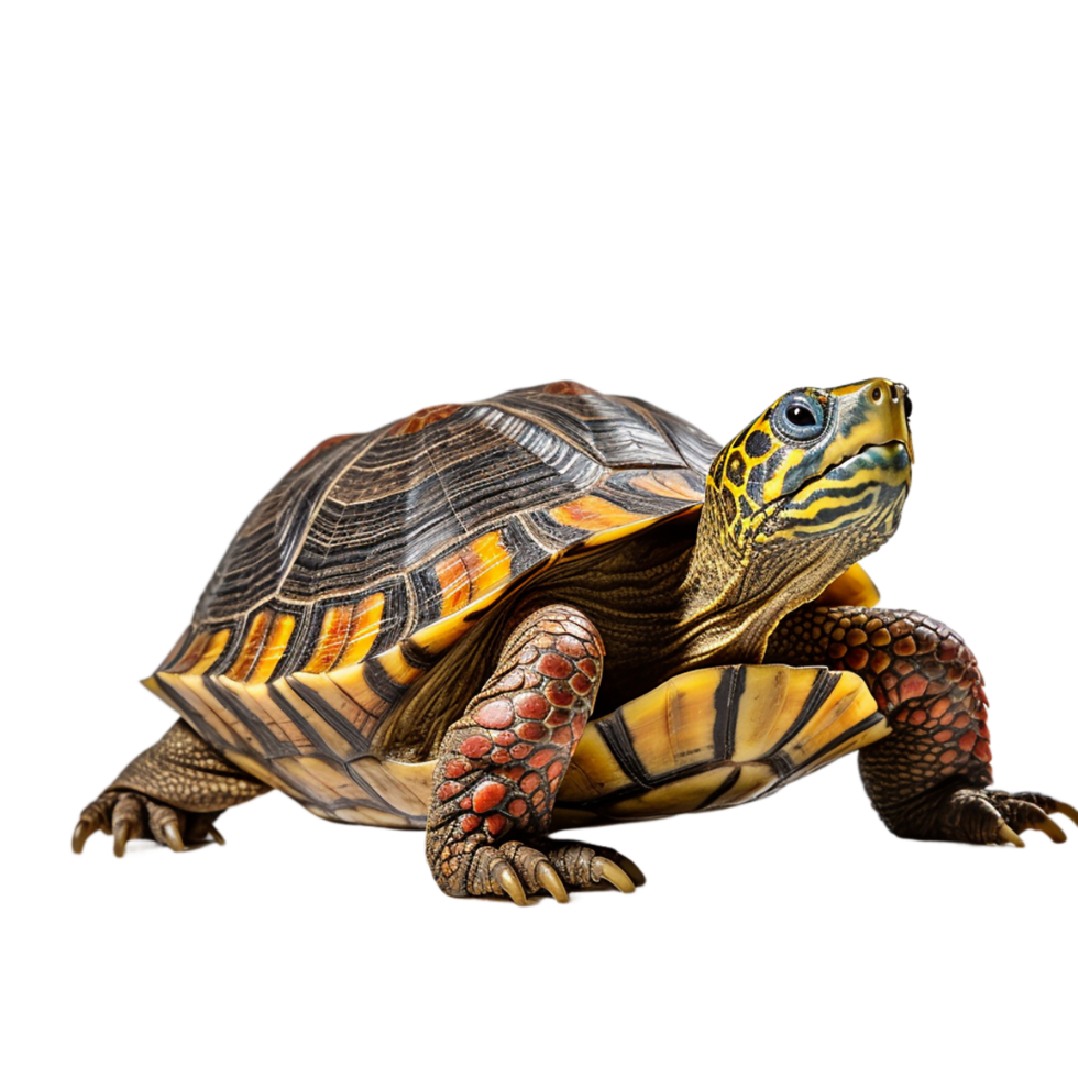 AI generated turtle on transparent background PNG image