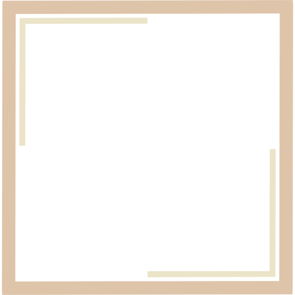 modern trendy abstract geometric social media frame border multicolor. png