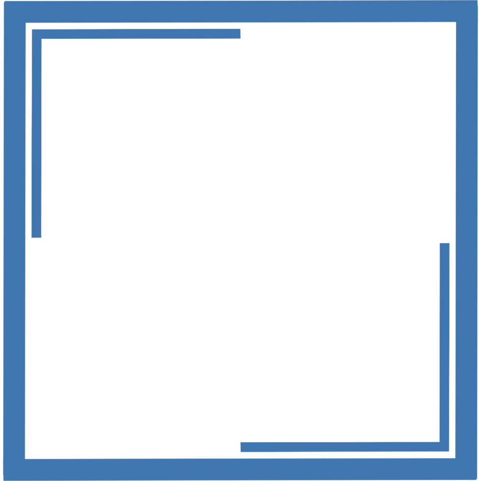 modern trendy abstract geometric social media frame border multicolor. png