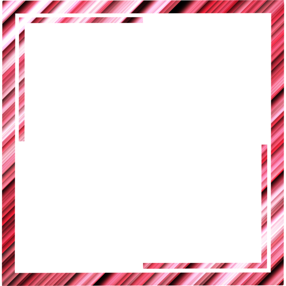 modern trendy abstract geometric social media frame border multicolor. png