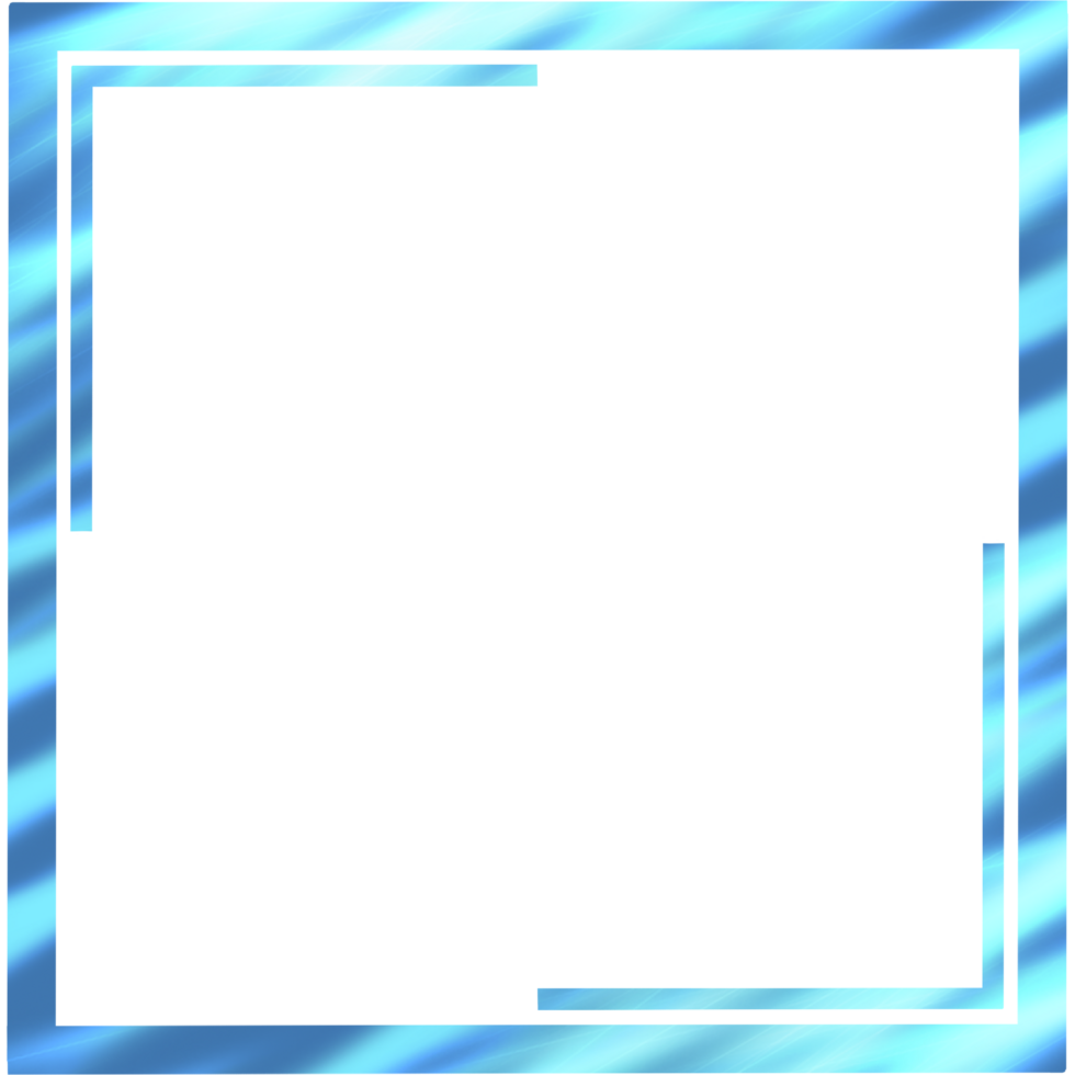 modern trendy abstract geometric social media frame border multicolor. png