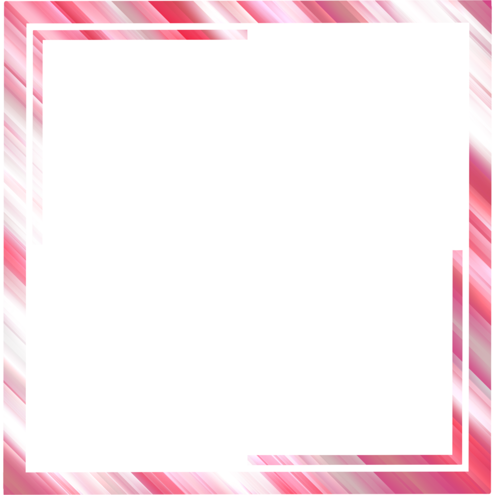 modern trendy abstract geometric social media frame border multicolor. png