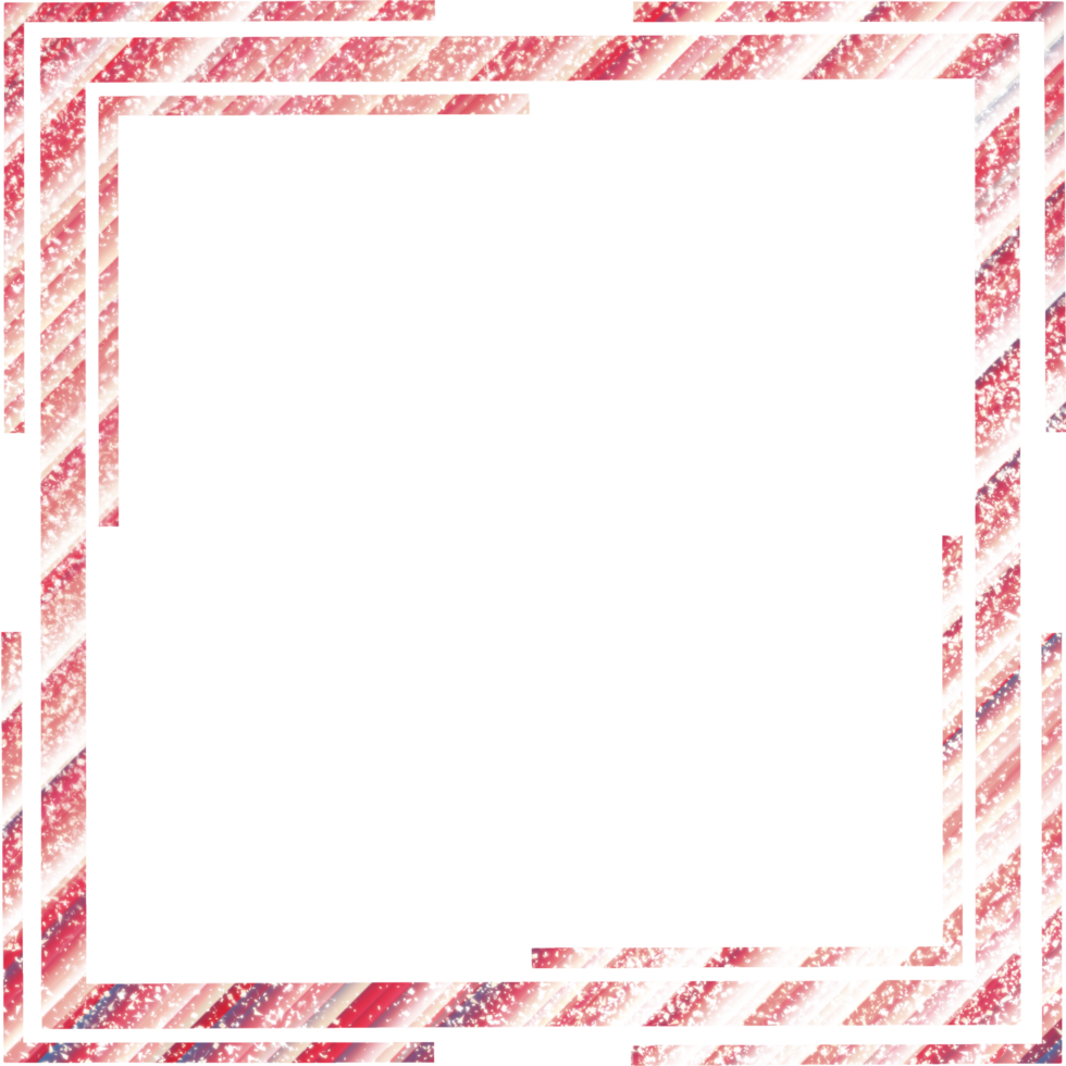 modern trendy abstract geometric social media frame border multicolor. png