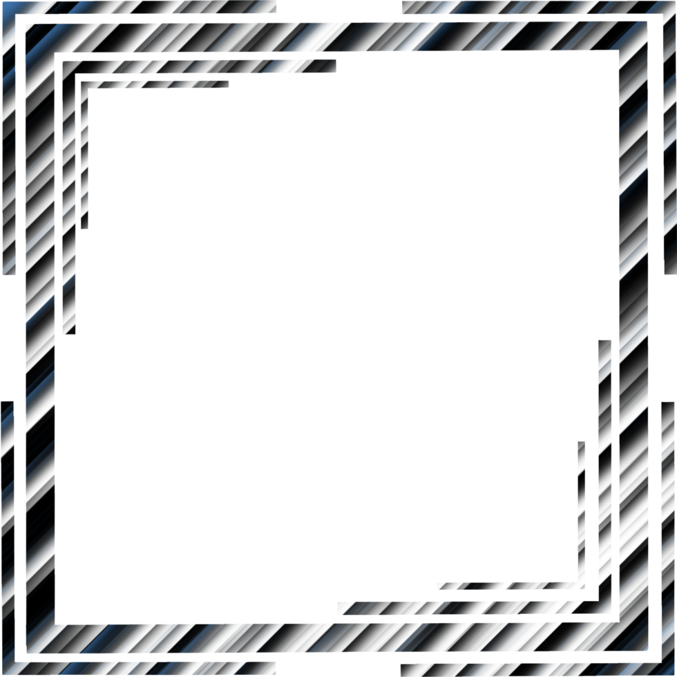 modern trendy abstract geometric social media frame border multicolor. png