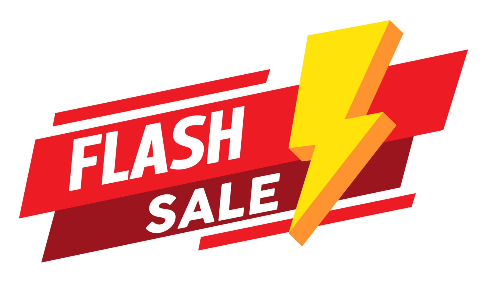 Flash sale promotion banner template design png