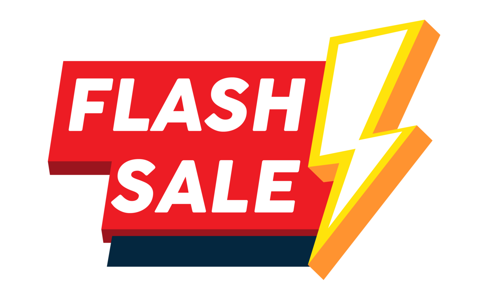 Flash sale promotion banner template design png