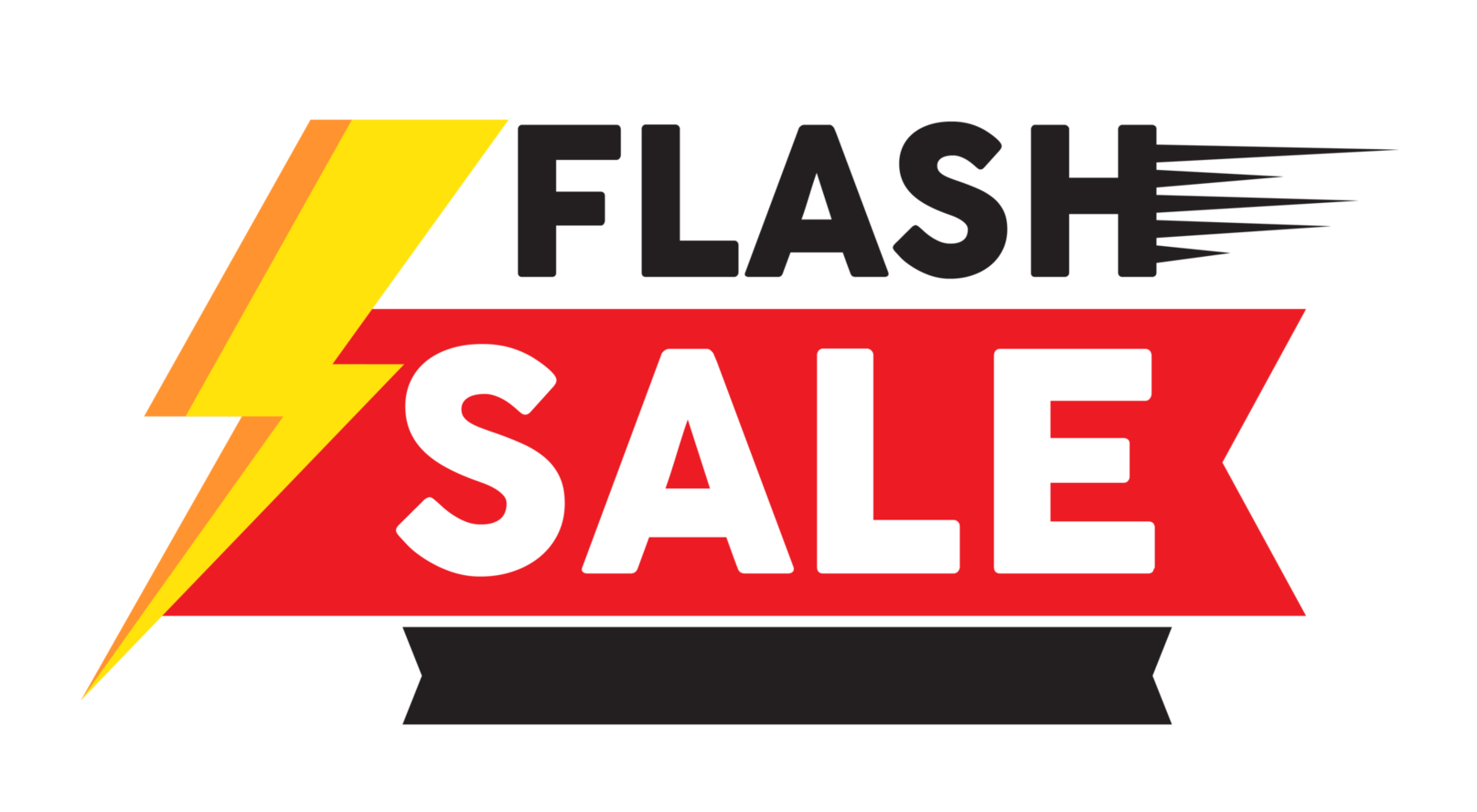 Flash sale promotion banner template design png
