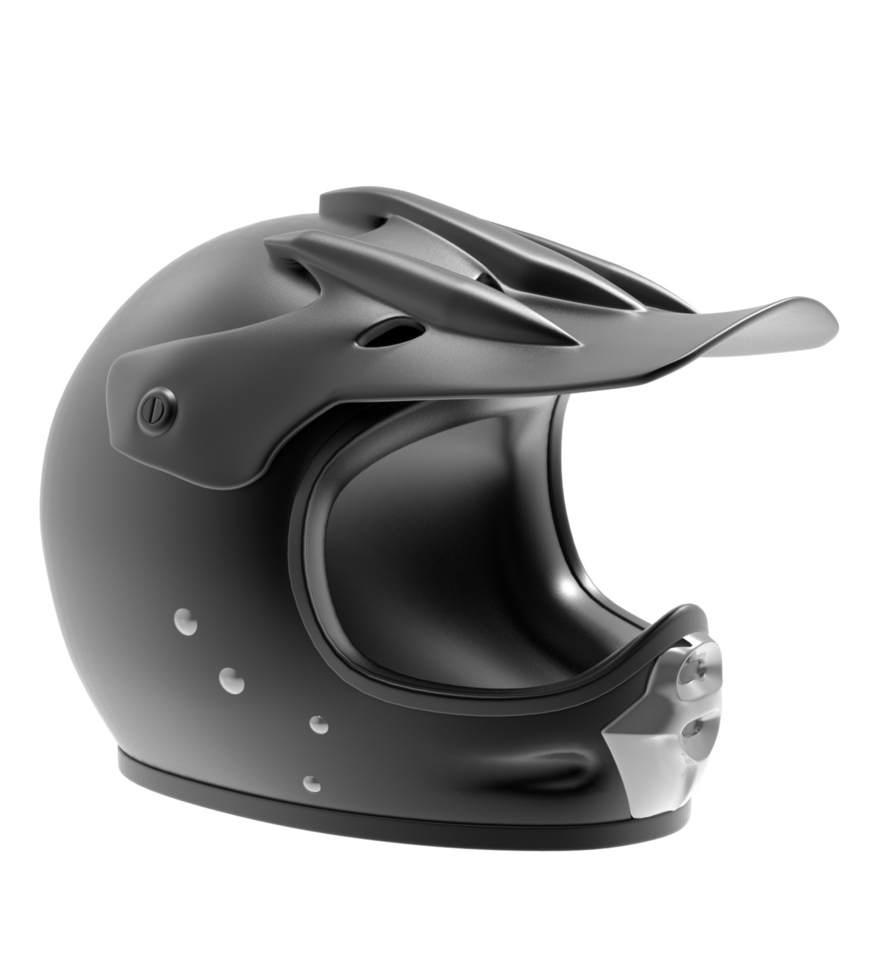 motocicleta casco en un transparente antecedentes png