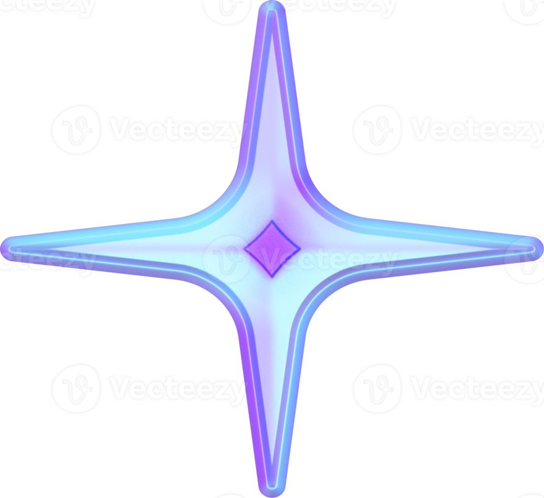 Y2k 3D element png