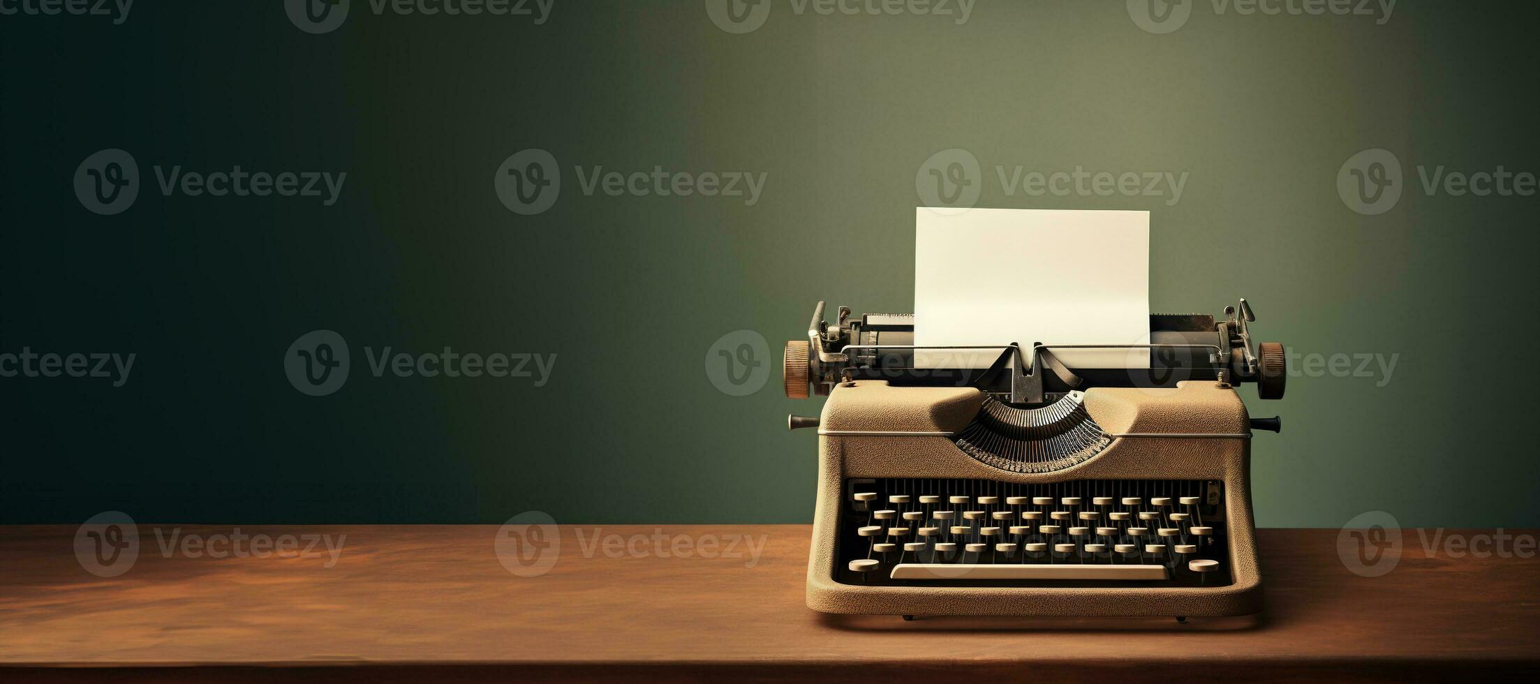 Premium AI Image  Perspective on the Vintage Writing Machine
