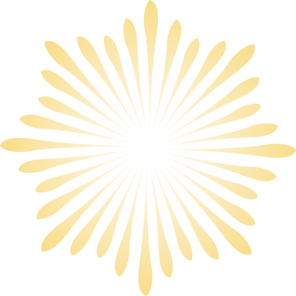 Firework icon, happy new year yellow firework design transparent png