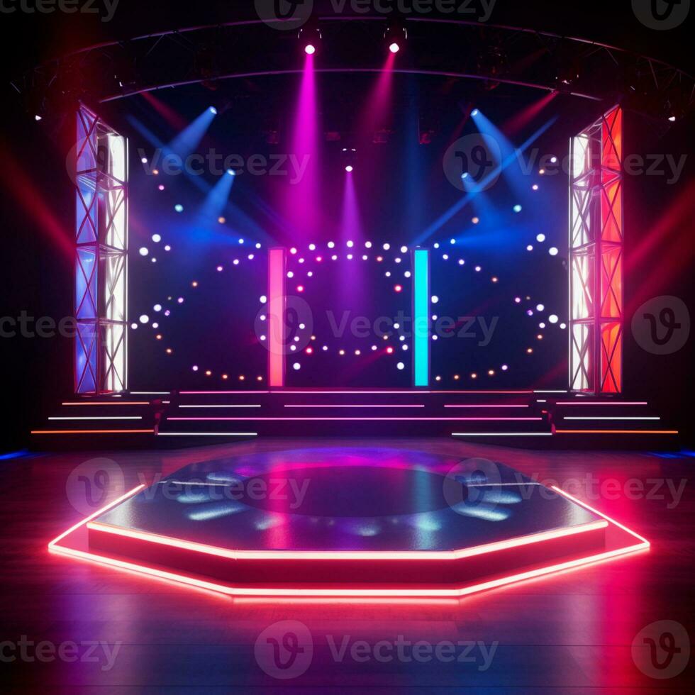 AI generated colorful background image for childrens composition AI generated photo