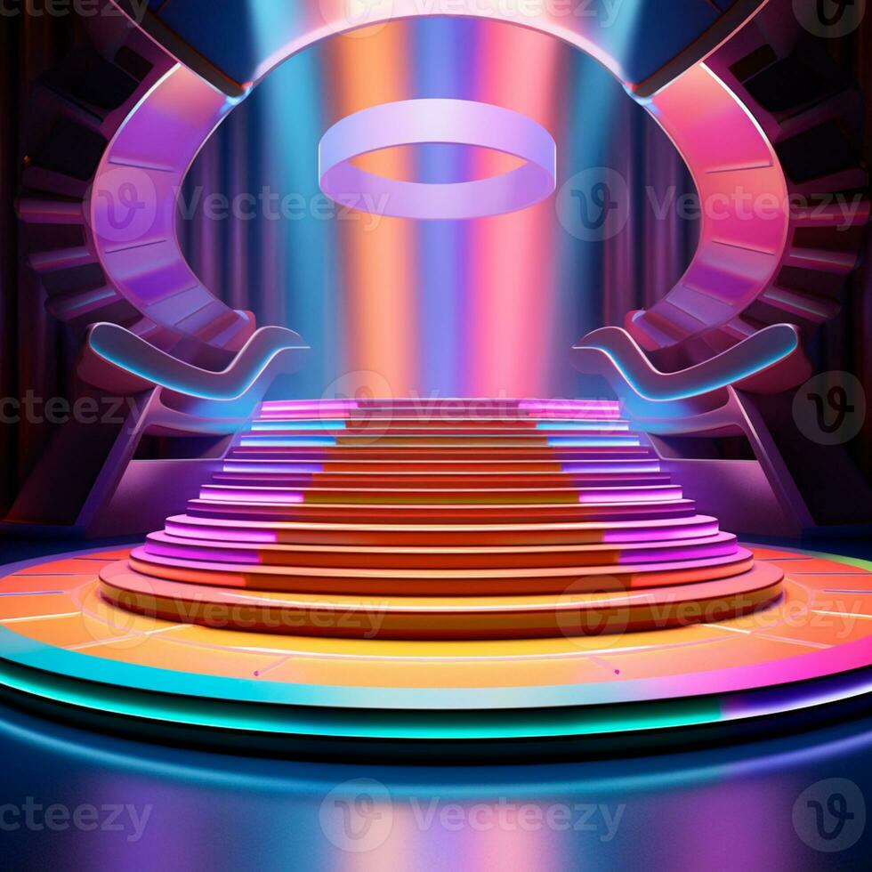AI generated colorful background image for childrens composition AI generated photo