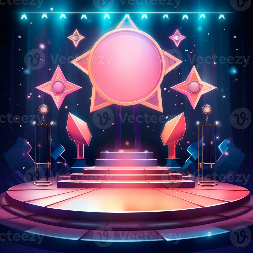 AI generated colorful background image for childrens composition AI generated photo