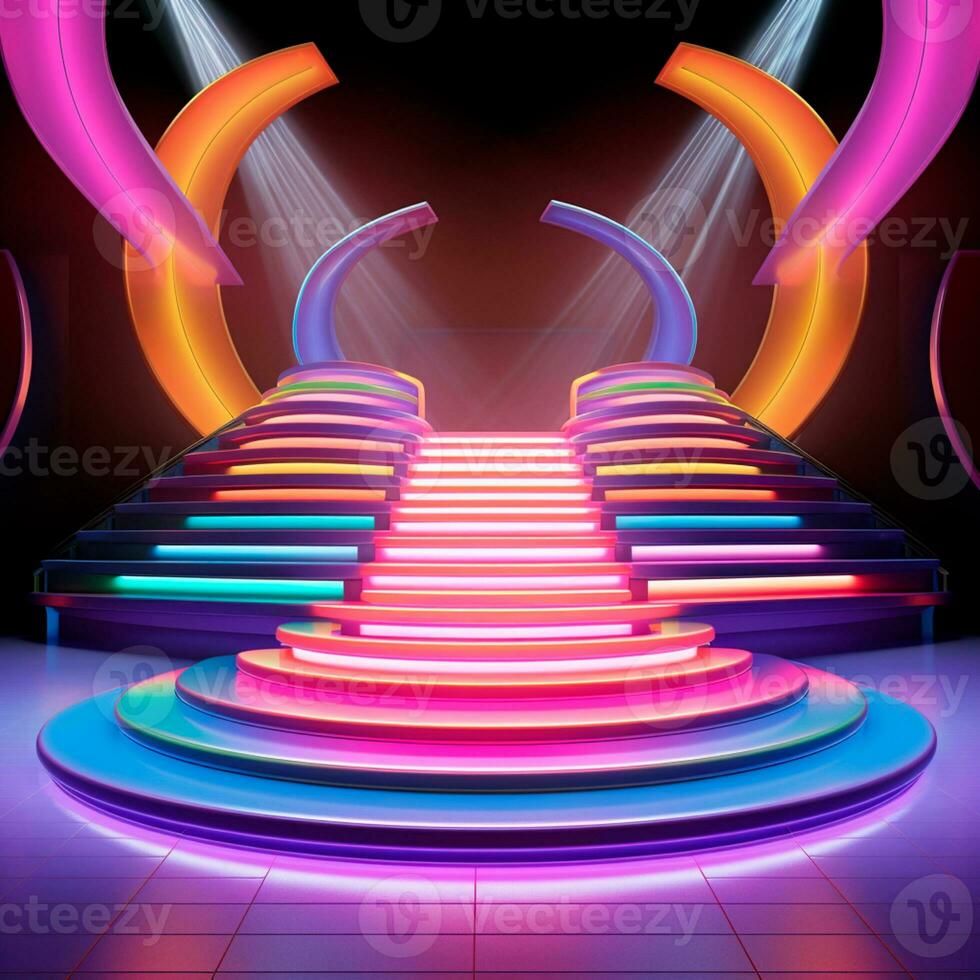 AI generated colorful background image for childrens composition AI generated photo
