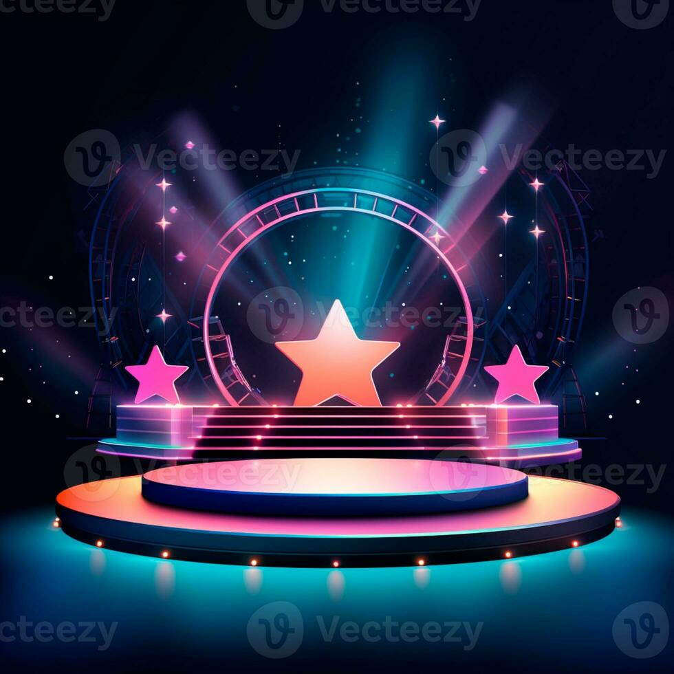 AI generated colorful background image for childrens composition AI generated photo