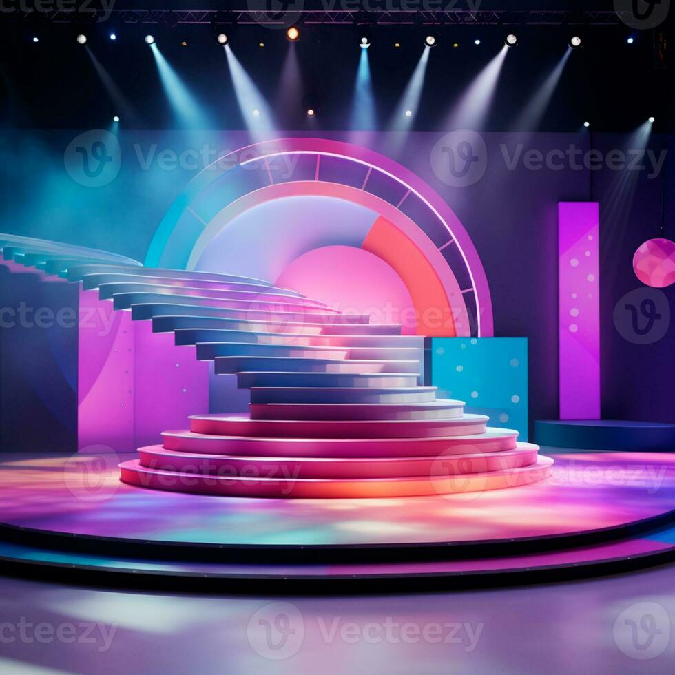 AI generated colorful background image for childrens composition AI generated photo