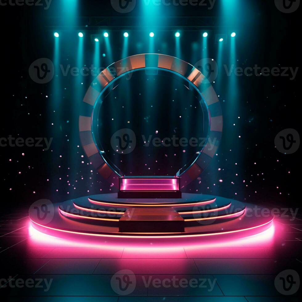 AI generated colorful background image for childrens composition AI generated photo