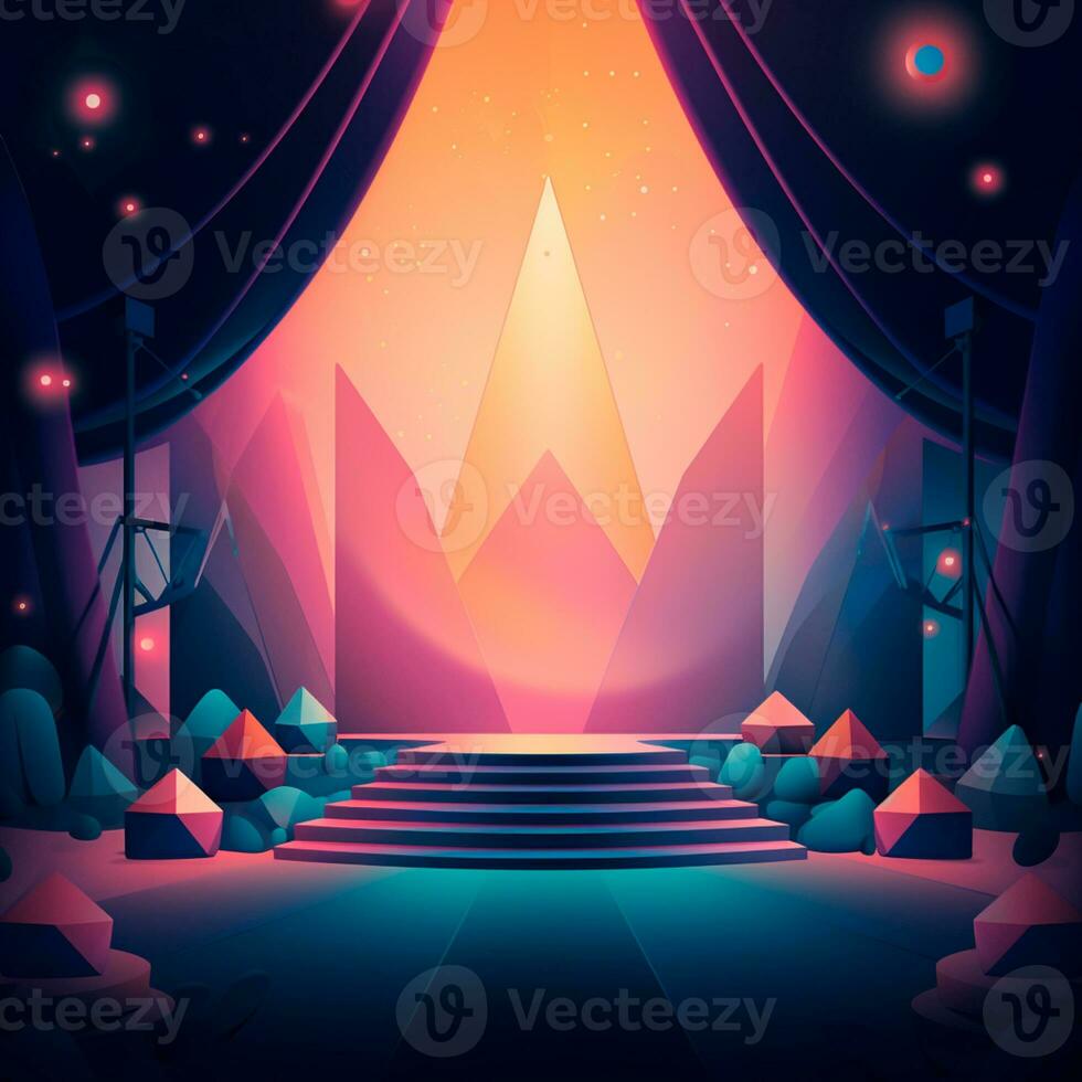 AI generated colorful background image for childrens composition AI generated photo