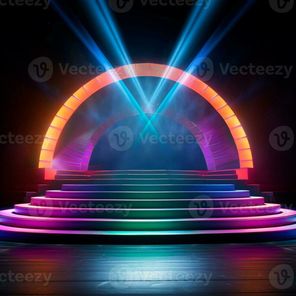 AI generated colorful background image for childrens composition AI generated photo