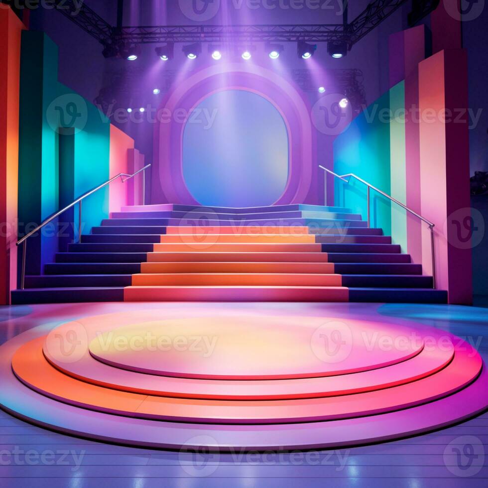 AI generated colorful background image for childrens composition AI generated photo