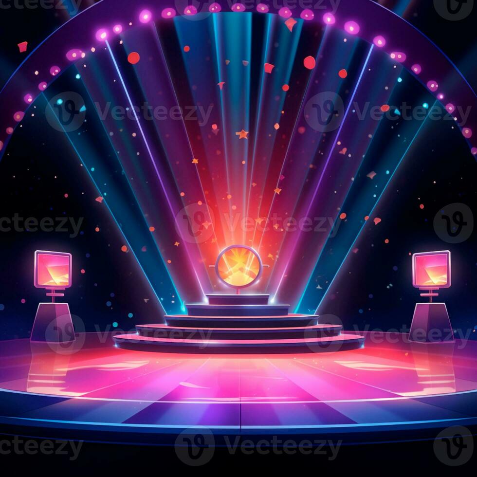 AI generated colorful background image for childrens composition AI generated photo