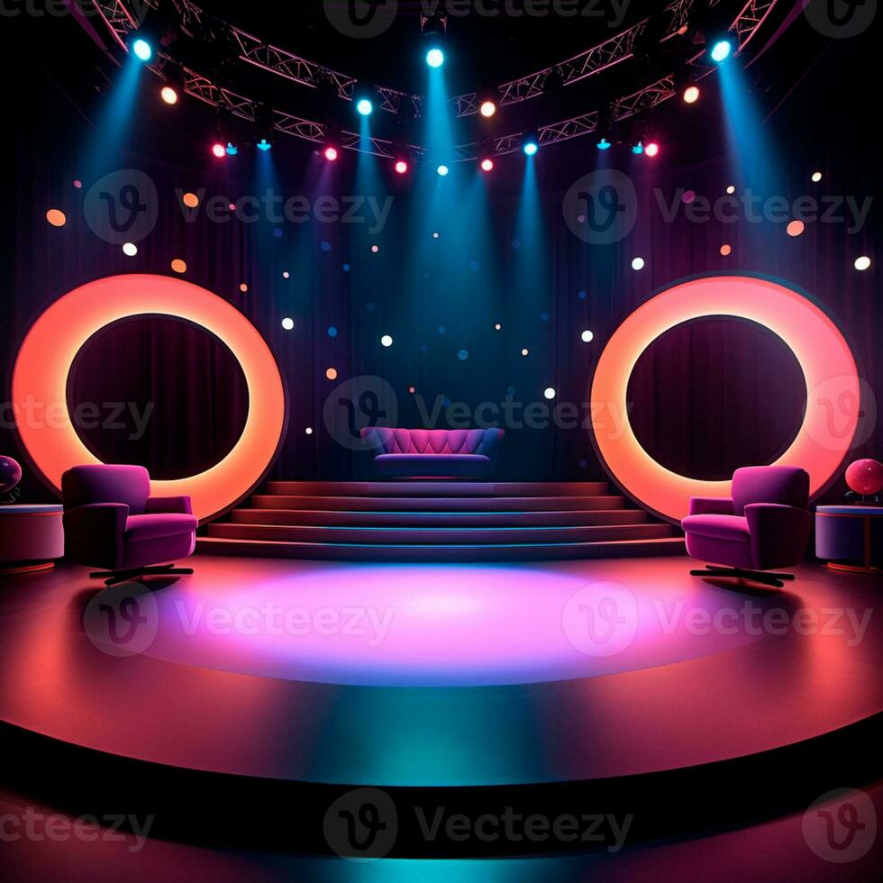 AI generated colorful background image for childrens composition AI generated photo