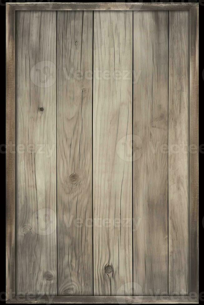 an old wooden board with wood planks on it generative ai photo