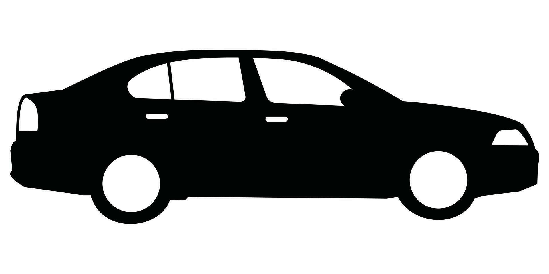 car icon silhouette vector