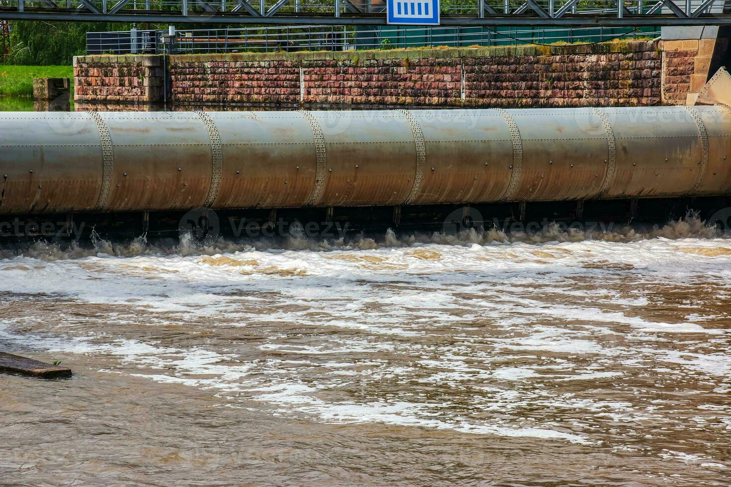 A small hydroelectric power plant in the city of Nitra in Slovakia. photo