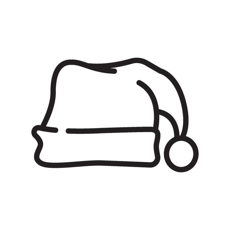 santa hat icon adobe X1 vector