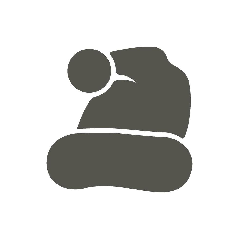 santa hat icon adobe X1 vector