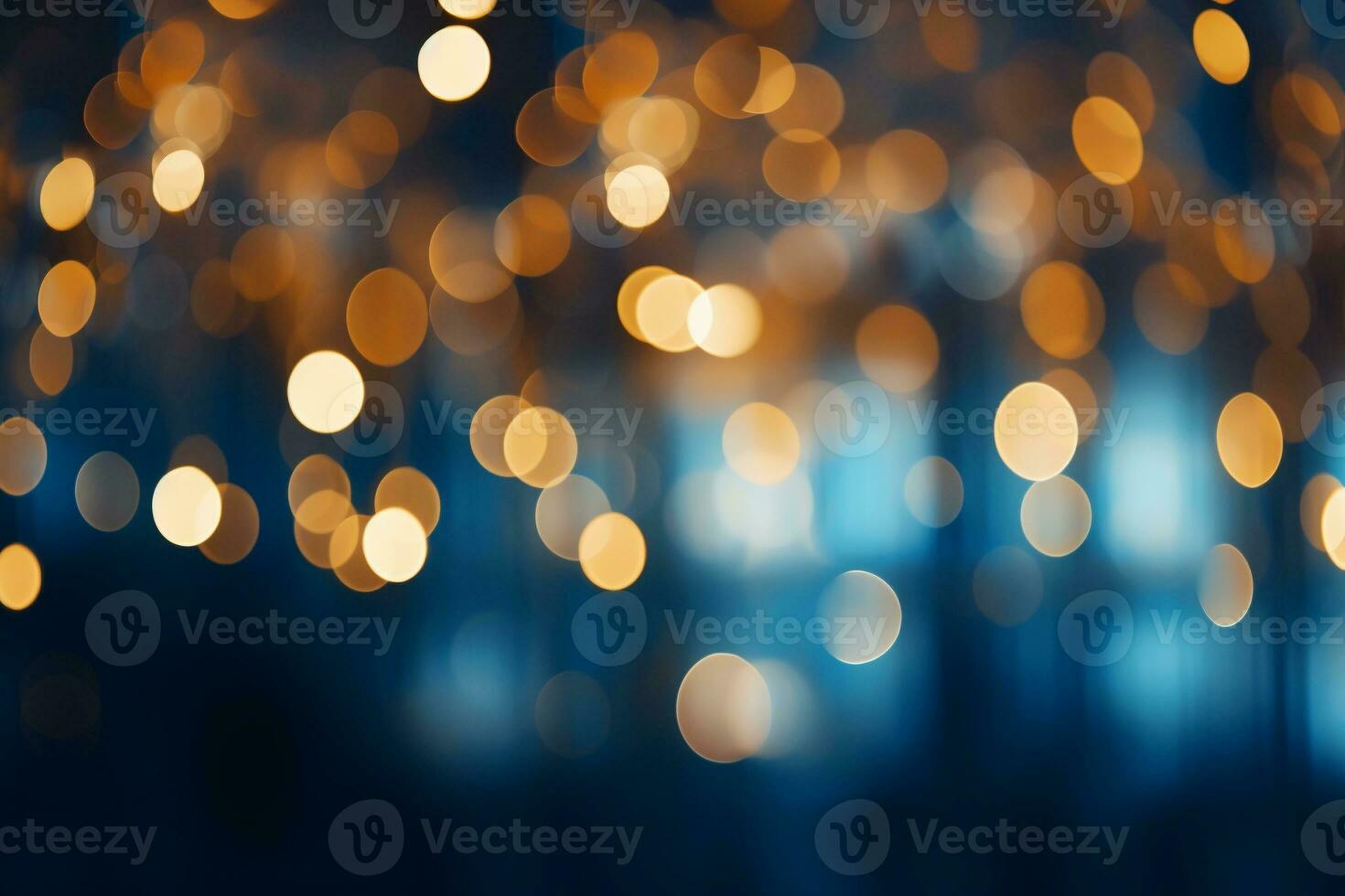 AI generated AI Generated abstract blurry sparkling background with golden star foil particles for Christmas holiday design concept. photo