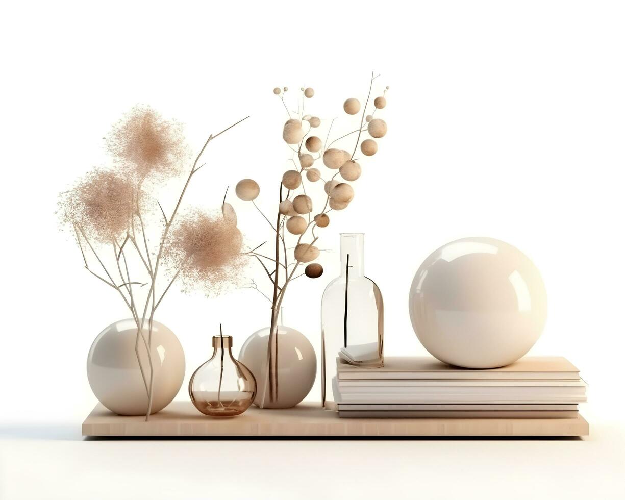 AI generated interior design concept home modern architecture furniture object idea generative Ai. photo