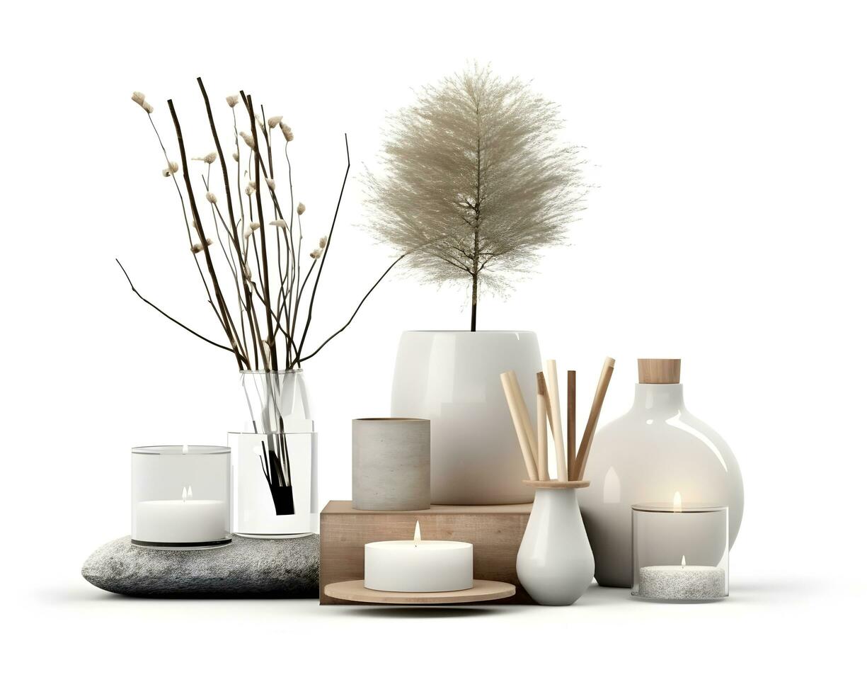 AI generated interior design concept home modern architecture furniture object idea generative Ai. photo