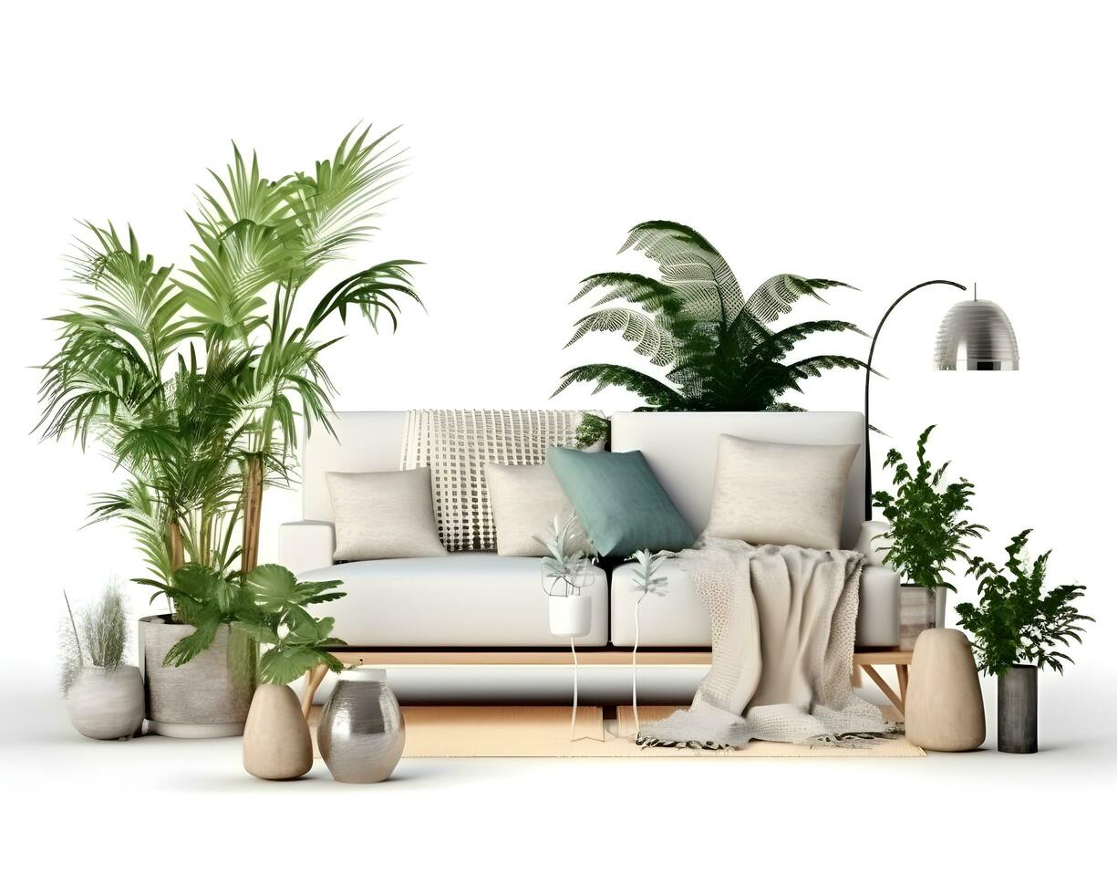 AI generated interior design concept home modern architecture furniture object idea generative Ai. photo