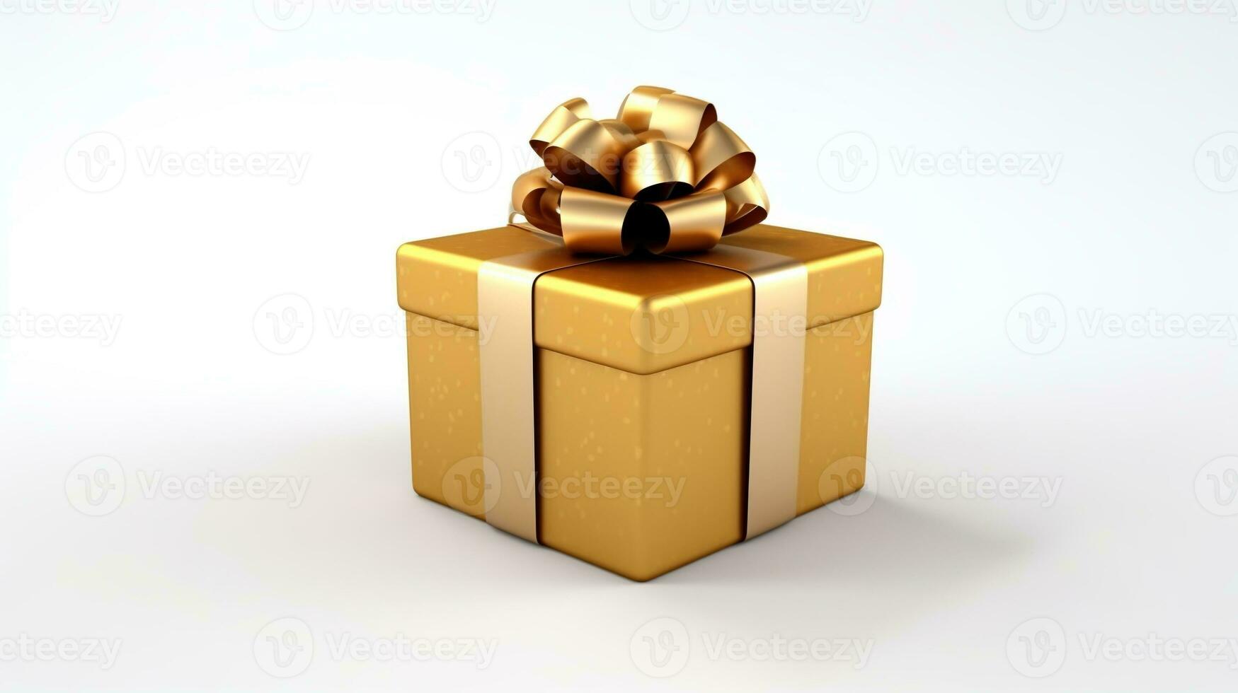 AI generated Christmas Gift Isolated on the White Background photo
