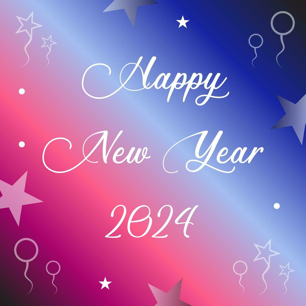 Happy new year 2024 social media post tamplate design design photo