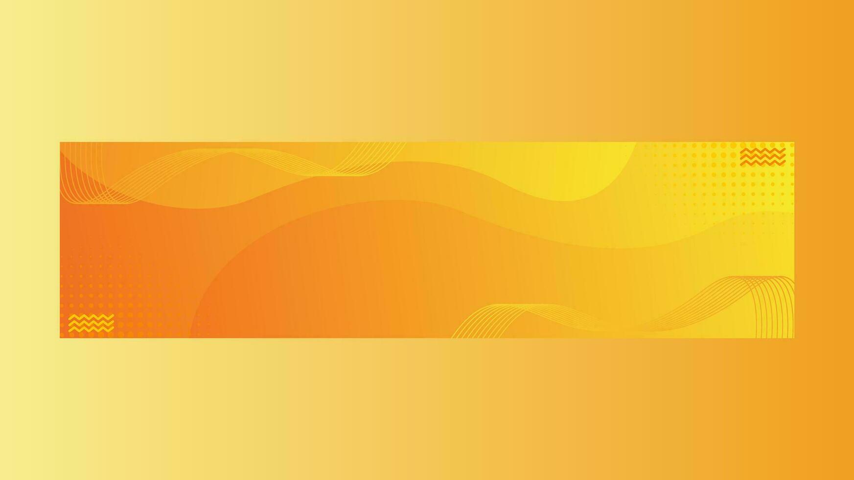Orange Abstract Banner vector